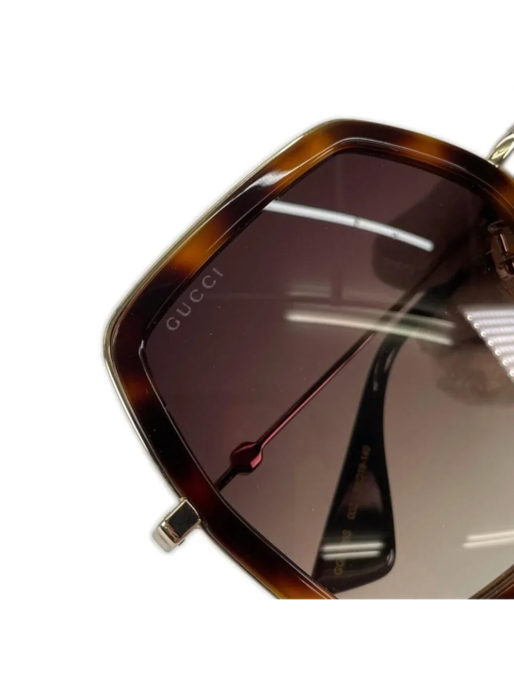 Gucci Sunglasses Metal Brown 56 Eyewear